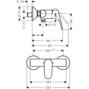 Hansgrohe - Brause EHM AP Focus chrom 31960000 chrom