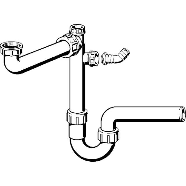 Viega - Röhrengeruchverschluss Raumschaffer 7850 11/2x50mm Kst