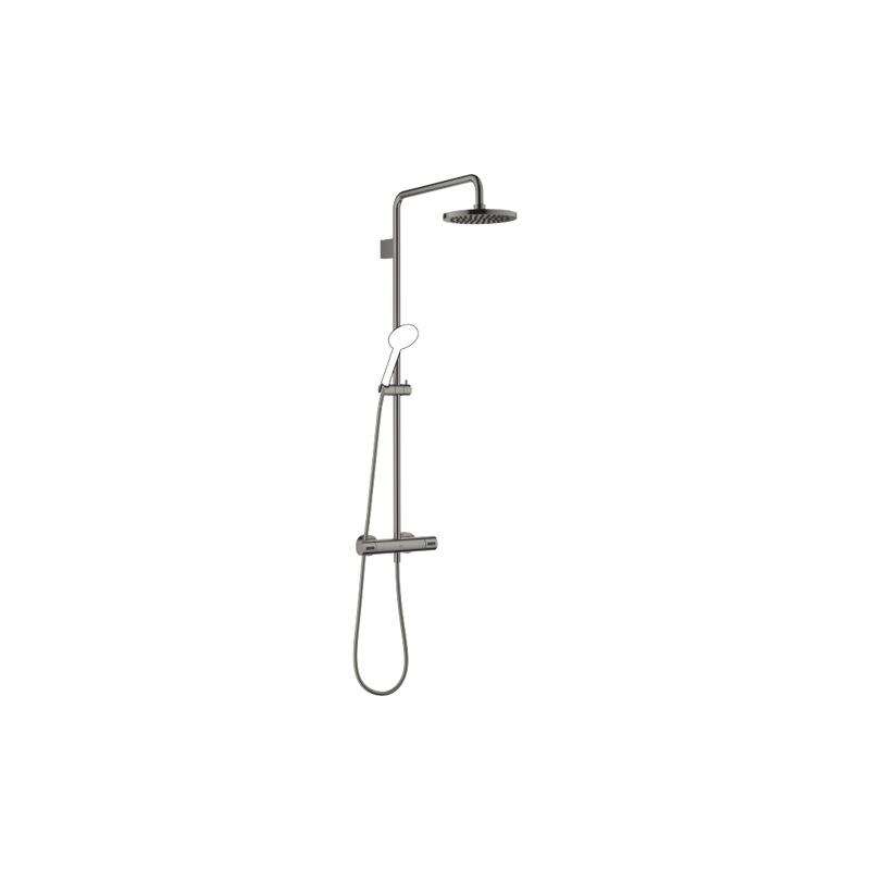 Dornbracht - Showerpipe mit Brause-Thermostat Regenbrause D.220mm, Dark Platinum geb
