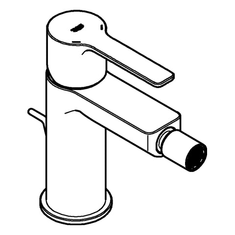 Grohe - EH-Bidetbatterie LINEARE 33848 Einlochmontage chrom