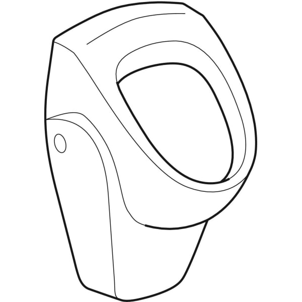 Geberit Vertriebs - Urinal RENOVA NR.1 235320 weiß Ktect mit Kerze