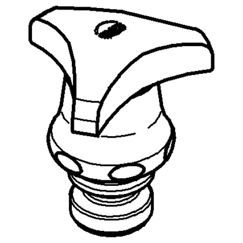 Grohe - Oberteil mit Trecorn Griff 11105 Markierung rot 3/4 chrom