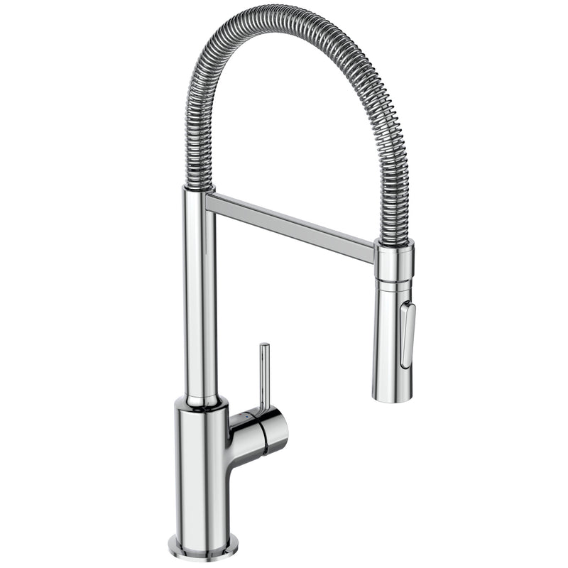 Ideal Standard - Küchenarmatur CERALOOK, Semi-Profi, Ausl. m.Federarm u.HB, Ausld.215mm,Chrom