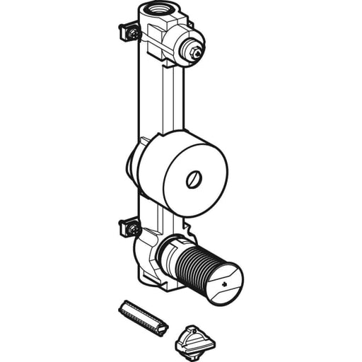 Geberit Vertriebs - Wasserzählerstrecke mit UP-Kugelhahn und Anschluss-T-Stück Rp3/4