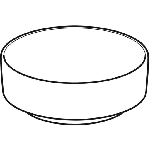 Geberit Vertriebs - Aufsatz-WT VARIFORM, rund, d:400mm ohne Hahnloch, ohne Überlauf, weiß