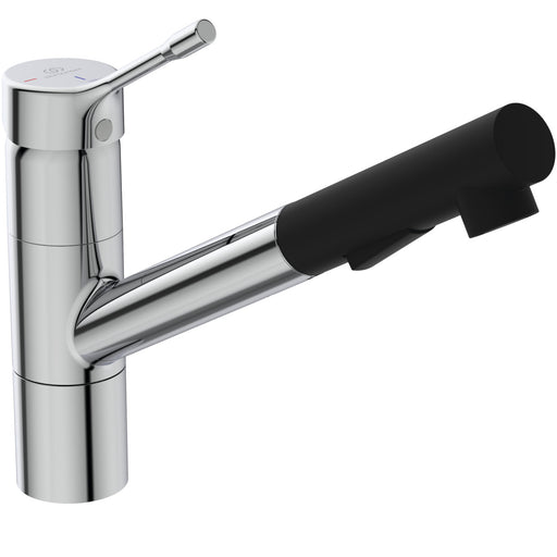 Ideal Standard - Küchenarmatur CERALOOK, m.herausz.HB, Ausld.233mm, Chrom