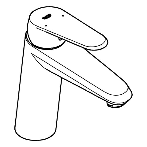 Grohe - EH-WT-Batterie EURODISC C 23449 mittelhohe Ausführ. glatter Körper chrom