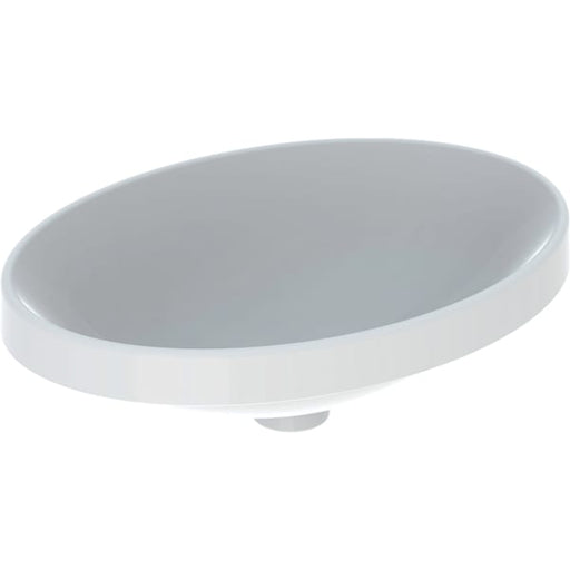 Geberit Vertriebs - Einbau-WT VARIFORM, oval, 550x400mm ohne Hahnloch, ohne Überlauf, weiß