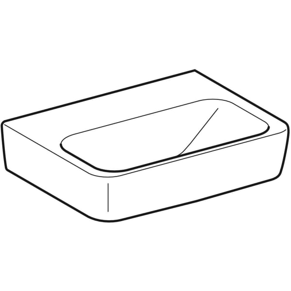 Geberit Vertriebs - RENOVA Plan Handwaschbecken, 45x34cm o. Hl., o. Ül., weiß, NEU