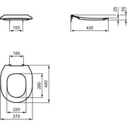 Ideal Standard - WC-Sitzring CONTOUR21 SCHOOLS, f.Kinder 7-11J., Blau