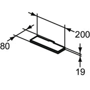 Ideal Standard - LED-Leuchte MIRROR&LIGHT, 6W, 200x80x19mm, Chrom
