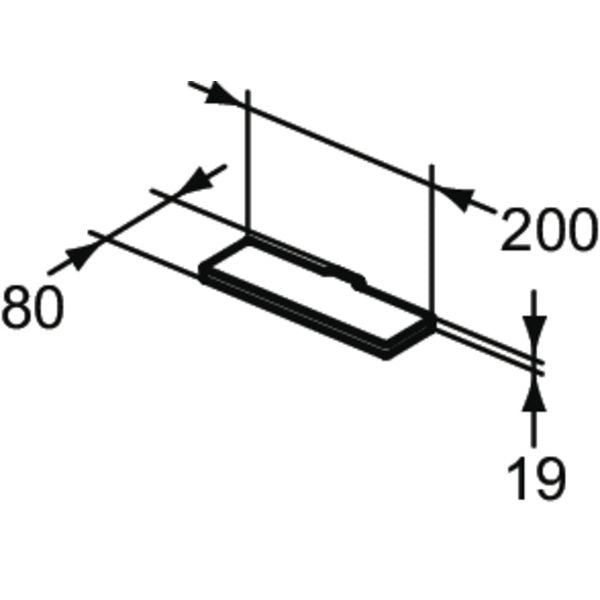 Ideal Standard - LED-Leuchte MIRROR&LIGHT, 6W, 200x80x19mm, Chrom