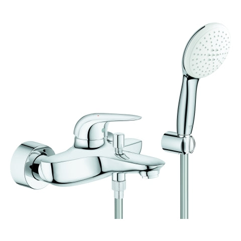 Grohe - EH-Wannenbatt. Eurostyle 25286_3 mit Wandhalterset Hebel geschl. chrom
