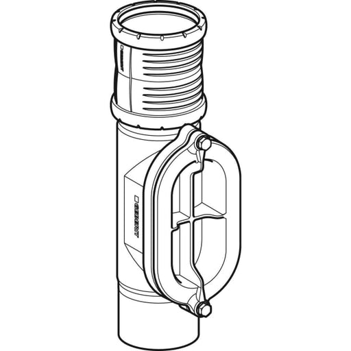 Geberit Vertriebs - Silent-Pro Reinigungsstück 90Gr mit ovaler Serviceöffnung d110mm