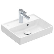 VILLEROY & BOCH - Handwaschbecken COLLARO 433445 450x370mm Eckig m Überl Weiß Alpin C