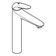 Grohe - EH-Waschtischbatt. EUROSTYLE 23719 XL-Size gl. Körper Hebel geschl. chr