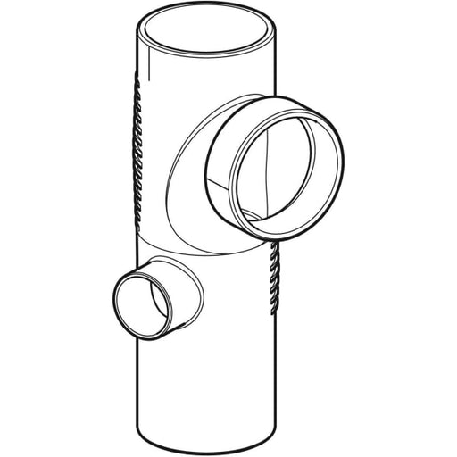 Geberit Vertriebs - Silent-db20 Kombibogeneckabzweig 88,5Gr links d110/90/56