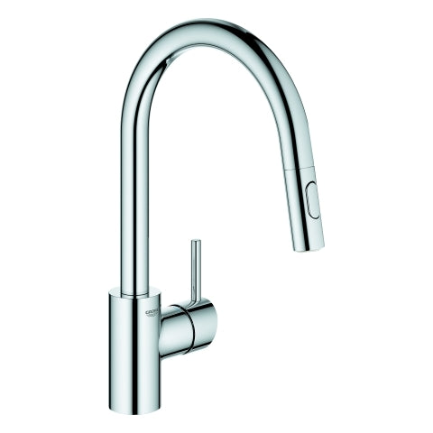 Grohe - EH-SPT-Batterie CONCETTO 31483 h. Ausl. azb.Spülbrause GROHE ZERO chrom