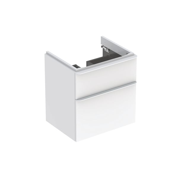 Geberit Vertriebs - Smyle Square US für WT, m. 2 Schubl. 58,4x61,7x47cm, weiß