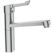 Ideal Standard - Küchenarmatur CERAFLEX,m.Klinikhebel, m.hohem Rohrausl., Ausld.222mm, Chrom