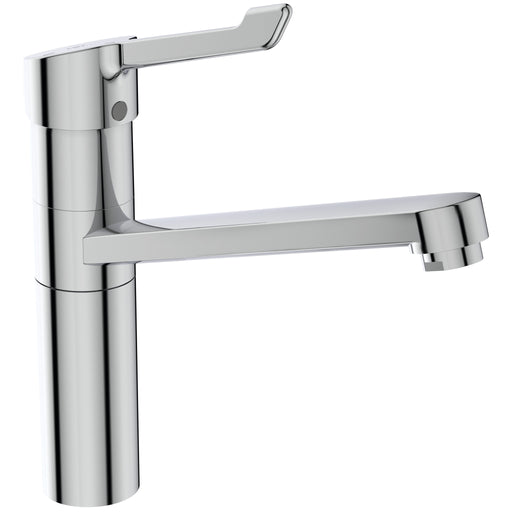 Ideal Standard - Küchenarmatur CERAFLEX,m.Klinikhebel, m.hohem Rohrausl., Ausld.222mm, Chrom
