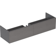 Geberit Vertriebs - Unterschrank XENO2 f. WT aus VARICOR m. 2 Hl., 159,5x35x47,3cm, sculturagrau