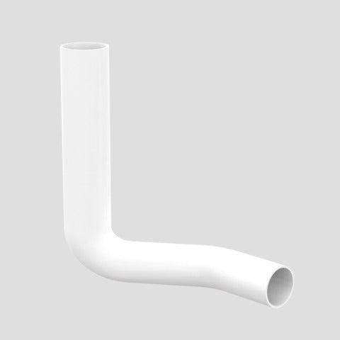 Sanitärtechnik Eisenberg - Spülbogen 90Gr 28x21cm rechts gekröpft 80mm weiß