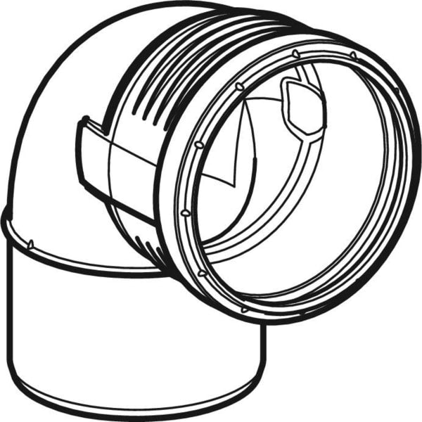 Geberit Vertriebs - Silent-PP Bogen 87,5Gr d40 390124141