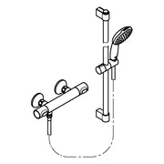 Grohe - THM-Brausebatterie Grohtherm 500 34796_1 mit Brausegarnitur 600mm chrom