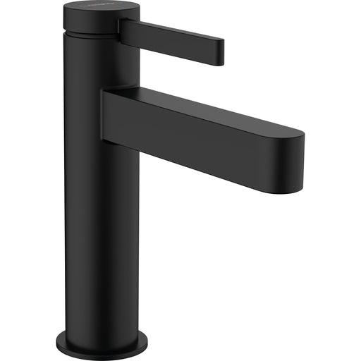 Hansgrohe - Waschtischmischer 110 FINORIS mit Push-Open Ablaufgarnitur mattschwarz