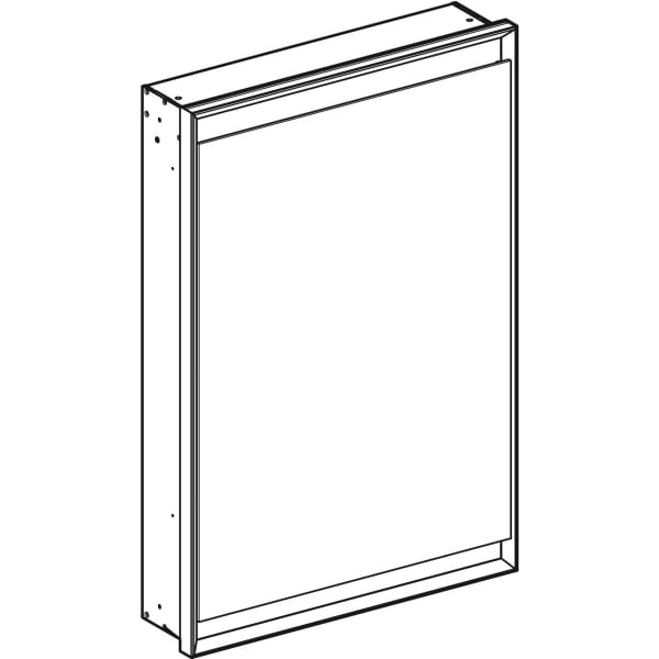 Geberit Vertriebs - ONE Spiegelschrank mit ComfortLight 1 Tür re, UP-Mont., 60x90x15cm, alu