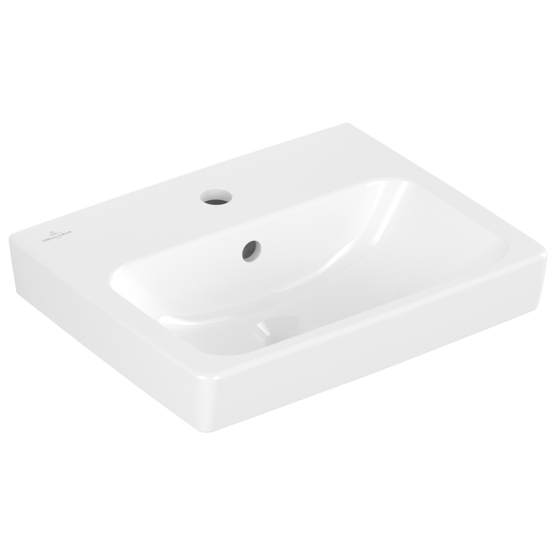 VILLEROY & BOCH - Handwaschbecken Architectura 450x365 mm re-eckig 1HL. m. ÜL. Weiß Alpin cplus
