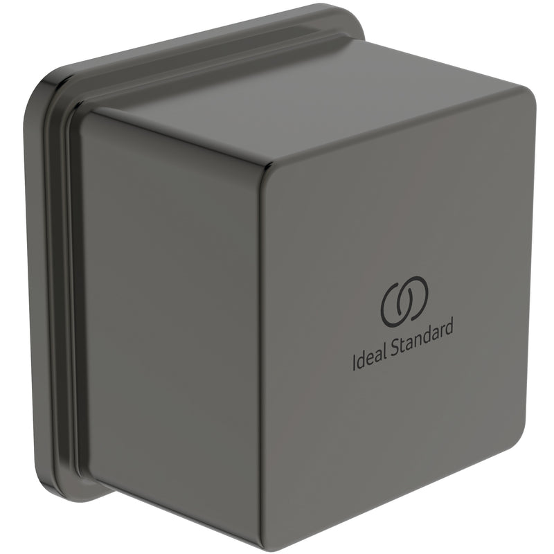 Ideal Standard - Wandanschl.Bogen IDEALRAIN,eck. Ros., f.Brauseschlauch G1/2, Magnetic grey