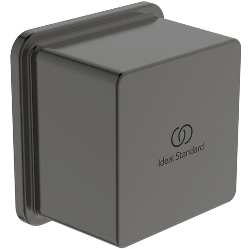 Ideal Standard - Wandanschl.Bogen IDEALRAIN,eck. Ros., f.Brauseschlauch G1/2, Magnetic grey