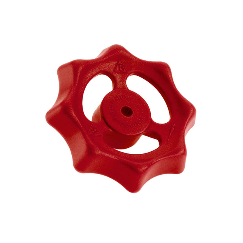 Bender Armaturen - Handrad rot PA6.6 Typ 3238 DN40 mit 7 mm Vierkant