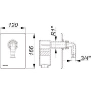 Dallmer - Anschlussset Waschgeräte-Siphon 400 Vario.1