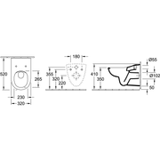 VILLEROY & BOCH - Tiefspülklosett spülrandlos O.novo Kids 4690 320x520mm wandh Weiß Alpin
