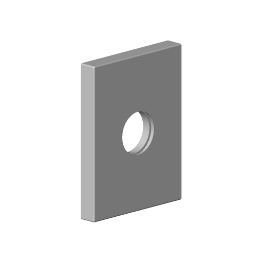 Dornbracht - Rosette für Kopfbrause Ersatzteile 092767010 78 x 60 x 9 mm chrom