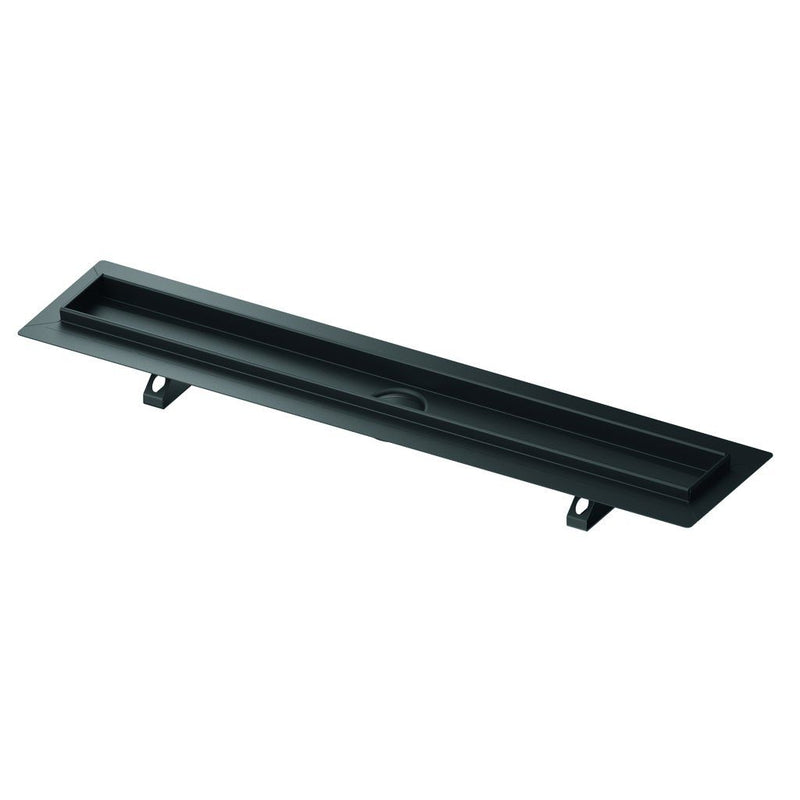 TECE SE - TECEdrainline Duschrinne, schw. matt besch., Seal System Dichtband, 700 mm