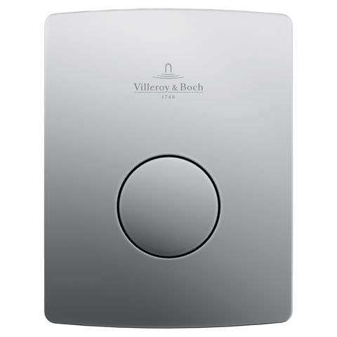 VILLEROY & BOCH - Urinal-Abdeckplatte ViConnect 9219 162x126x17mm Chrom Edelmatt