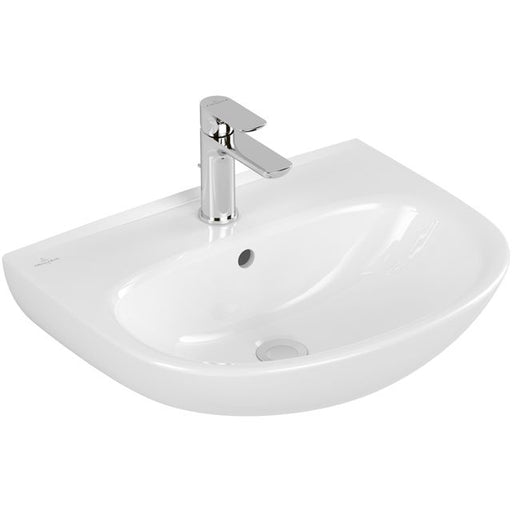 VILLEROY & BOCH - Waschbecken O.novo 550x440mm Oval 1HL. mit Überlauf Weiß Alpin CeramicPlus