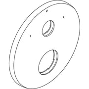 Hansgrohe - Rosette AXOR Thermostatmischer UP m.Absperr-u.Umstellventil d: 170mm chrom