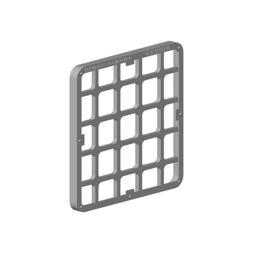 Dornbracht - Halter Strahlmatte Ersatzteile 091797057 65,5 x 65,5 x 5,5 mm