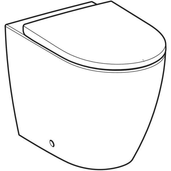 Geberit Vertriebs - iCon Set SWC, Tiefsp., wandbündig geschl.,TurboFlush, WC-Sitz, T:56cm, wem