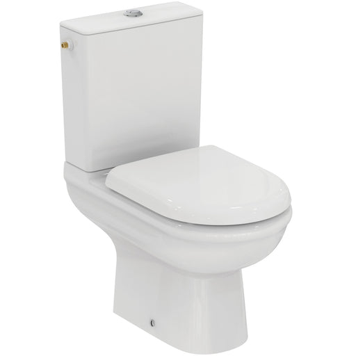 Ideal Standard - StandWC-Kombipaket EXACTO,o.Spülrand, mit Softclosing, 365x620x780mm, Weiß