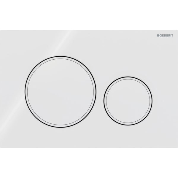 Geberit Vertriebs - BetPl. Sigma20, für 2-Mengen-Spülung weiß, weiß matt
