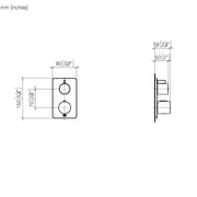 Dornbracht - UP-Therm. m. 1-Weg-Mengenreg. LULU 36425710 chrom