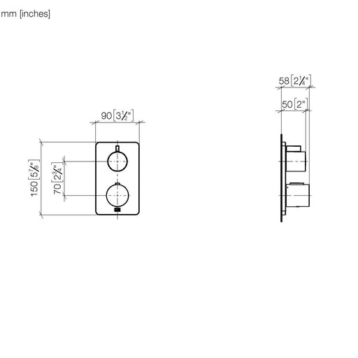 Dornbracht - UP-Therm. m. 1-Weg-Mengenreg. LULU 36425710 chrom