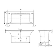 VILLEROY & BOCH - Badewanne SQUARO Edge 12 190x90cm Rechteck weiß