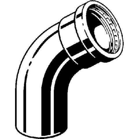 Viega - Bogen 45 Grad PROFIPRESS G XL 2626.1XL für Gas 64,0mm, I/A Kupfer